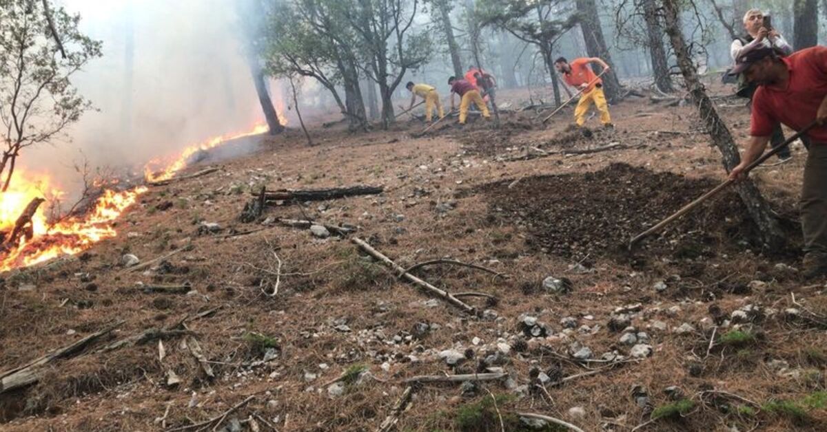 Antalya’nın Kumluca ilçesinde çıkan orman yangını kontrol altına alındı